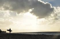 Fim de tarde tranquilo na North Shore de Oahu, no Havaí